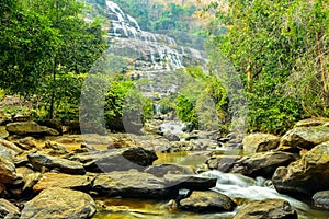 Mae-Ya Water Falls in autumn