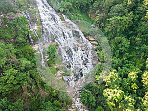 Mae Ya Waterfall from Aerial View