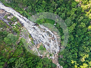 Mae Ya Waterfall from Aerial View