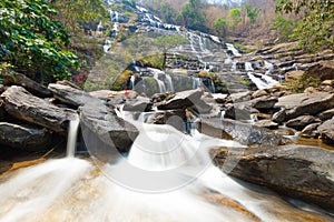 Mae ya waterfall is a beautiful waterfall in Chiang Mai, Thailand.