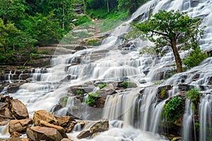 Mae ya waterfall is a big beautiful waterfalls in Chiang mai Thailand