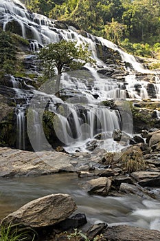 Mae-Ya Waterfall in Chiang Mai Thailand.