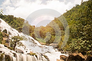 Mae Ya Waterfall at Chiangmai, Thailand - Beautiful Scene