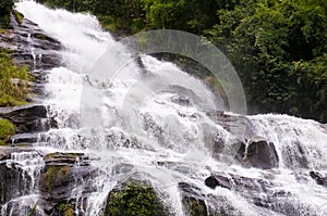 Mae ya waterfall at chom thong, chiang mai thailand