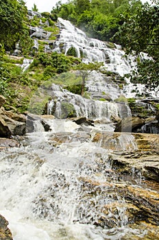 Mae ya waterfall at chom thong, chiang mai thailand