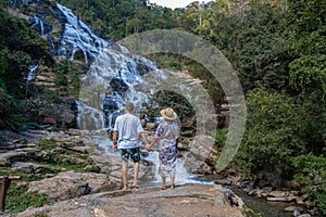 Mae Ya waterfall Doi Inthaonon national park Thailand Chiang Mai, beautiful waterfall in Doi Inthanon national park in