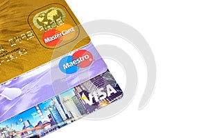 Maestro and MasterCard and Visa