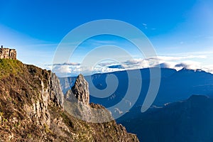 Mafate, Reunion Island - View to Mafate cirque from Maido point of view