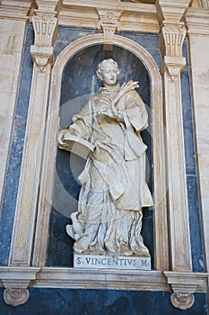 Mafra Palace - Statue of Saint Vincent photo