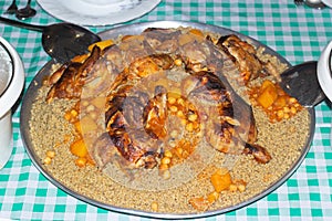 Maftoul, or maftool, is a Palestinian grain dish.