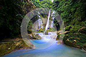 Mag aso waterfalls in Kabankalan Negros Occidental Philippines