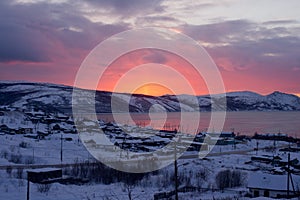 Magadan, Nagayeva Bay, Far East, Sunset