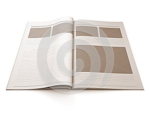 Magazine blank page for design layout