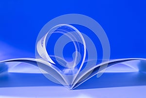 Magazine with flying pages