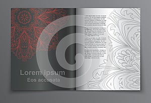 Magazine layout. Vector