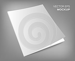 Magazine mockup on grey background