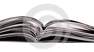 Magazines and books stack