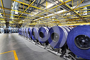 magazines on roll in a large print shop for production of newspapers & magazines - interieur of a industry company photo