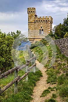 Magdala tower, rennes le chateau city in Aude, France