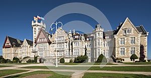 Magdalena palace in Santander, Cantabria, Spain.