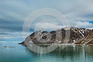 Magdalenafjord in Svalbard islands, Norway