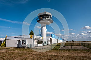 Irport Magdeburg-City EDBM with Airport Buildings and  control tower