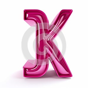 Magenta 3d Cartoon Letter K - Innovative Techniques By Joe Jusko