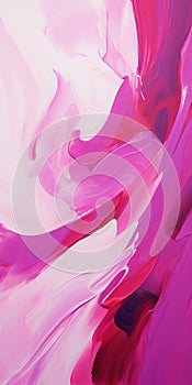 Magenta Abstract Painting With Blink-and-you-miss-it Detail