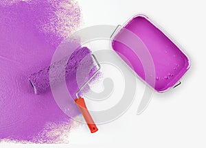 Magenta paint photo