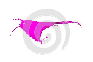 Magenta paint splash