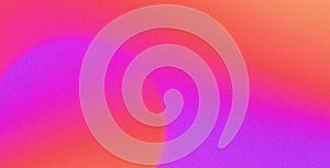 Magenta pink purple orange circle vibrant colors grainy gradient abstract background, colorful header poster design, noise texture