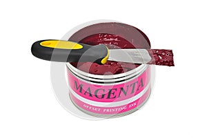 Magenta Printing Ink photo