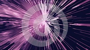 Magenta and purple abstract painting with a radial burst pattern. AIG51A