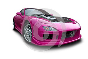 Magenta Sports Car