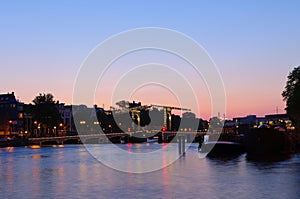 Magere Brug in Amsterdam, Netherlands