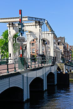 Magere Brug in Amsterdam, Netherlands