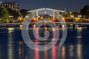 Magere Brug, Skinny bridge, Amsterdam, Netherlands