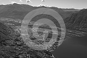 Switzerland: The Maggadino valley at the boarder of lake Maggiore in Ticino near Locarno