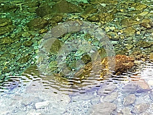 The Maggia river in the Maggia Valley or Valle Maggia Fluss Maggia im Maggiatal