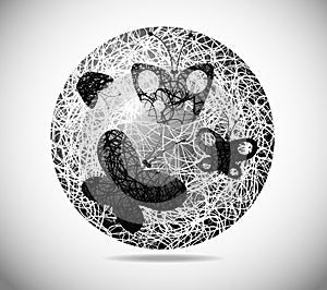 Magic abstract sphere