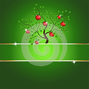 Magic apple tree card