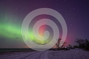 Magic aurora colors and off the chart geomagnetic storm in Estonia