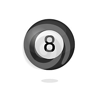 Magic ball number 8 icon