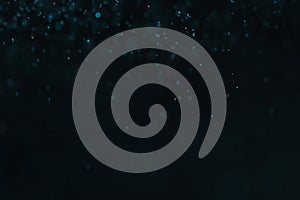 Magic blue bokeh effect