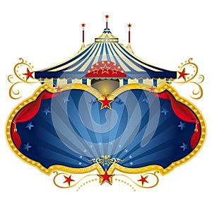 Magic blue circus frame