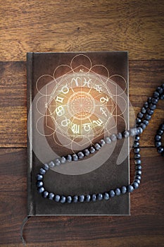 Magic book grimoire