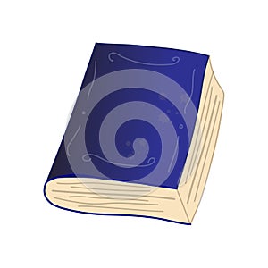 Magic book illustration isolated on white background