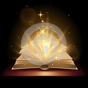 Magic book illustration