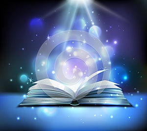 Magic Book Realistic Image