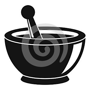 Magic bowl icon, simple style